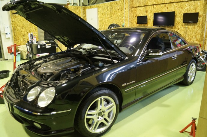 I様のCL55AMGの点検・修理です!!