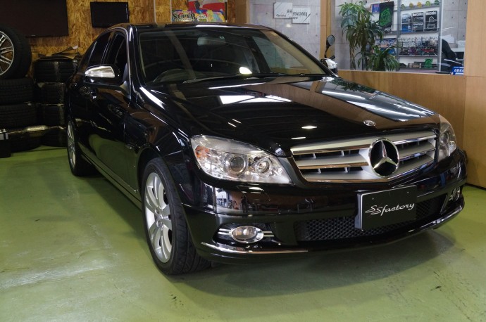 新規ユーザーY様　ベンツ　C200　車検入庫です！