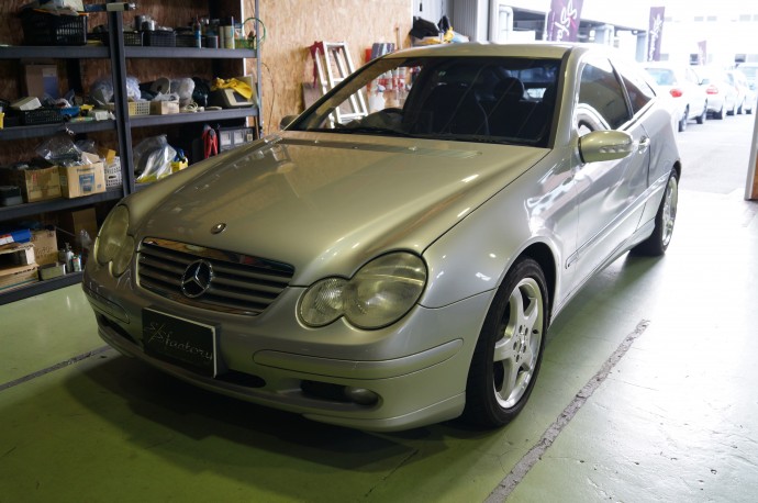 ベンツ C200 車検入庫