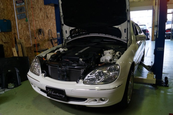 ベンツ　S500　12ヶ月点検入庫