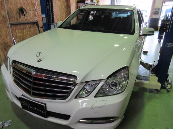 ﾍﾞﾝﾂ E350ﾌﾞﾙｰﾃｯｸ 点検入庫