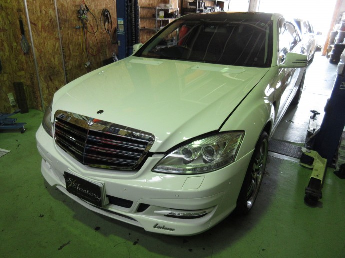 S550ﾛﾝｸﾞ　ｴｱｻｽ修理